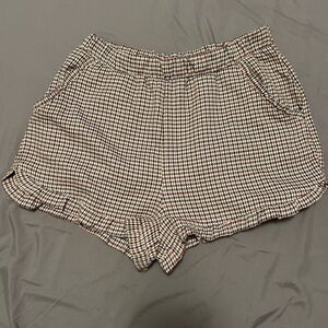Altar'd State Checkered High Waist Shorts